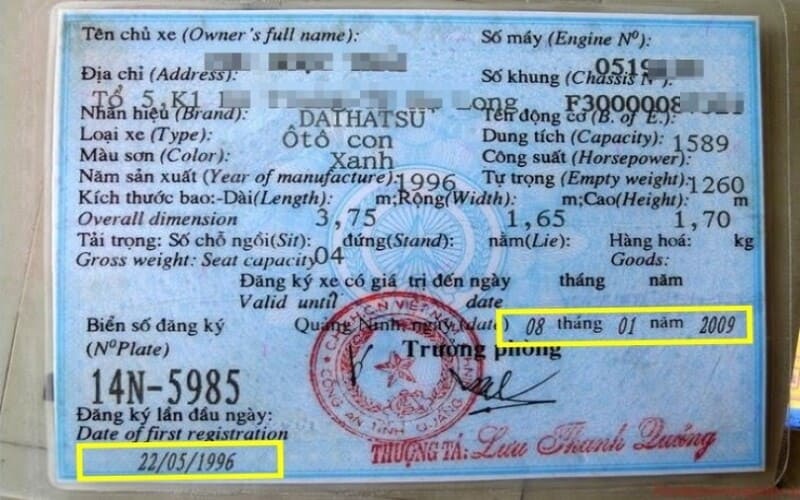 Làm giả giấy tờ xe tinh vi